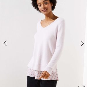 NWT Pink Sweater with Flounce (STILL IN STORES)